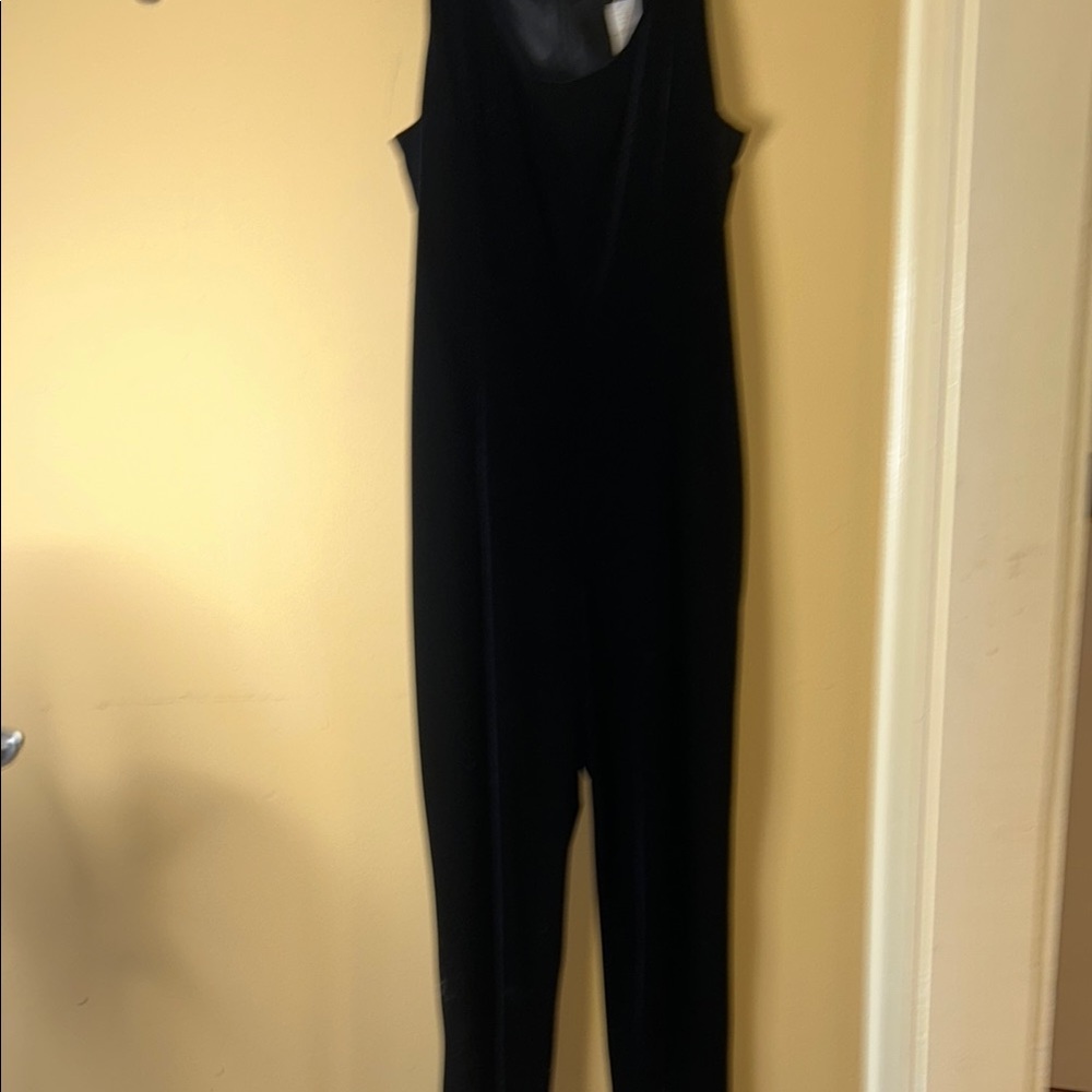 DIAHANN CARROLL Black Sleeveless Jumpsuit